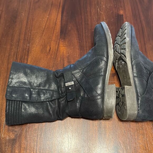 BareTraps Black Midcalf Engineer Boots Shantal Women’s US 8.5 M - Picture 2 of 10